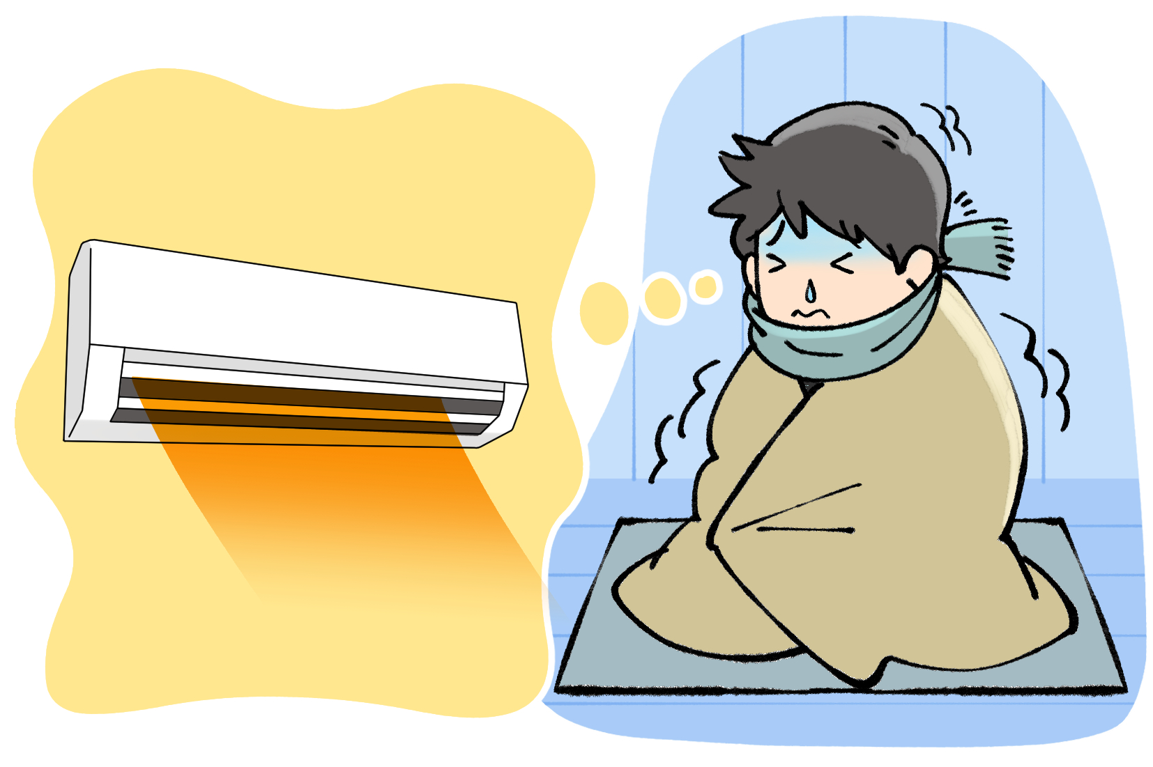 空調設備がない体育館は被災者の心身に負担を強いる