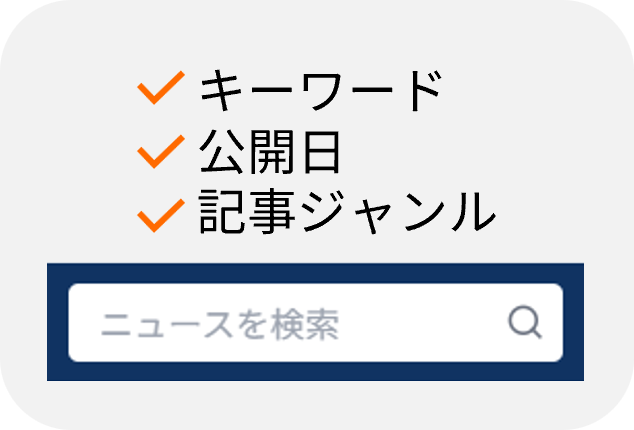 データベース検索機能のイメージ画面