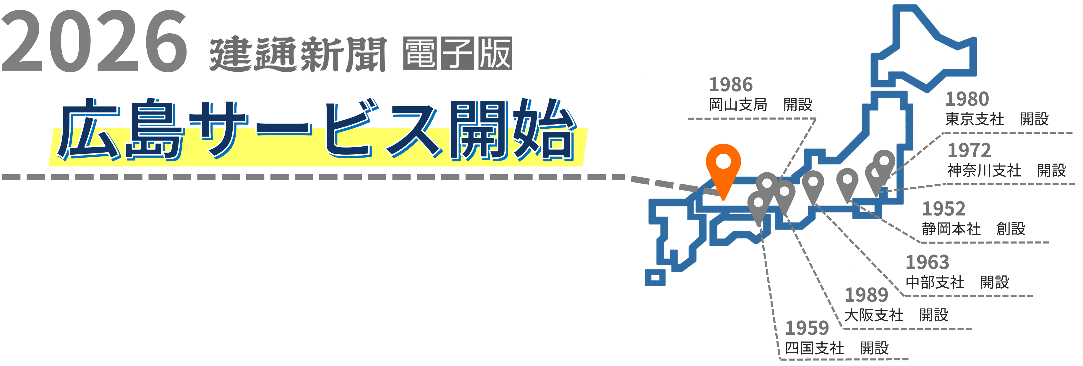 2026建通新聞電子版広島サービス開始プレオープン8/3~創刊10/1~